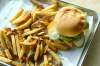 Mike Sudoma / Winnipeg Free Press
The smashed 342 Burger with fries from Yard Burger at Hargrave St. Market.