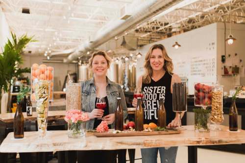 Supplied 
Tara, left, and Crystal Luxmore, a.k.a. Beer Sisters.