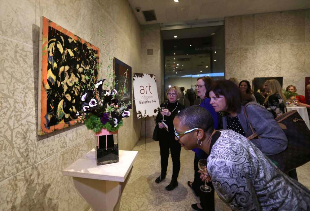 RUTH BONNEVILLE / WINNIPEG FREE PRESS FILES
People at WAG’s Art in Bloom floral design event might not call themselves “arts people.”