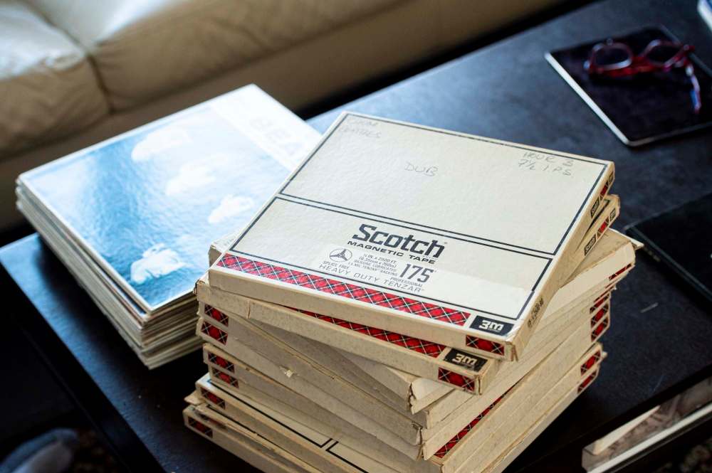 Gillespie had to bake all the reels in a food dehydrator and manually clean each tape, start to finish, 48 times before he was able to transfer the mix to a usable, digital file.