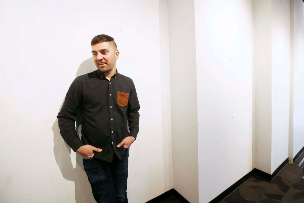 Kevin Fawley finds inspiration from buildings and city transportation. (John Woods / Winnipeg Free Press)