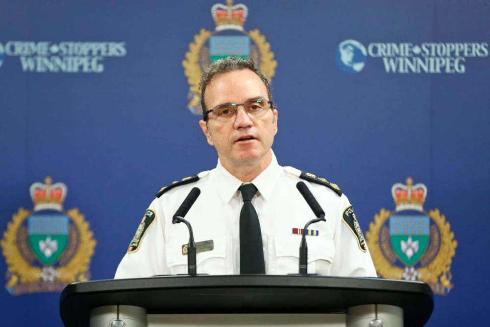 Winnipeg police Chief Danny Smyth said he’s relieved the grievance has concluded and provided clarity for officers. (Mike Deal / Winnipeg Free Press files)