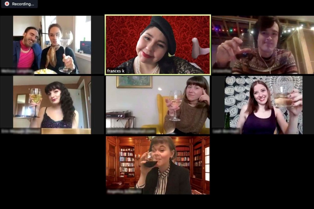 Supplied
Clockwise from top left: Melissa Langdon and friend, Frances Koncan, Tristan Foy, Leah Borchert, Angelica Schwartz, Erin Meaghan Schwartz and Elizabeth Whitbread (centre).