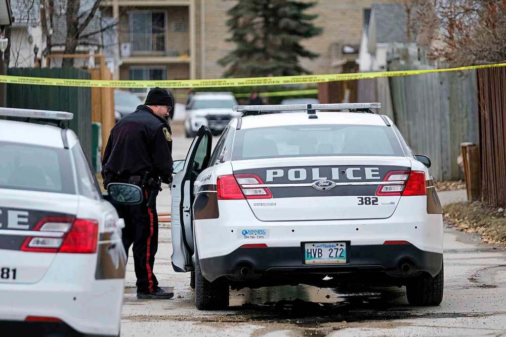 Police released few details Saturday about what led to a Winnipeg Police Service officer shooting a suspect in the Maples neighbourhood. The 22-year-old man was later pronounced deceased. (Daniel Crump/Winnipeg Free Press)