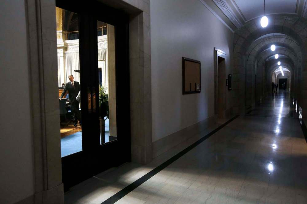 John Woods / The Canadian Press files
Manitoba premier Brian Pallister's main preoccupation appears to be to try to contain a ballooning deficit, which could reach $5 billion this year.