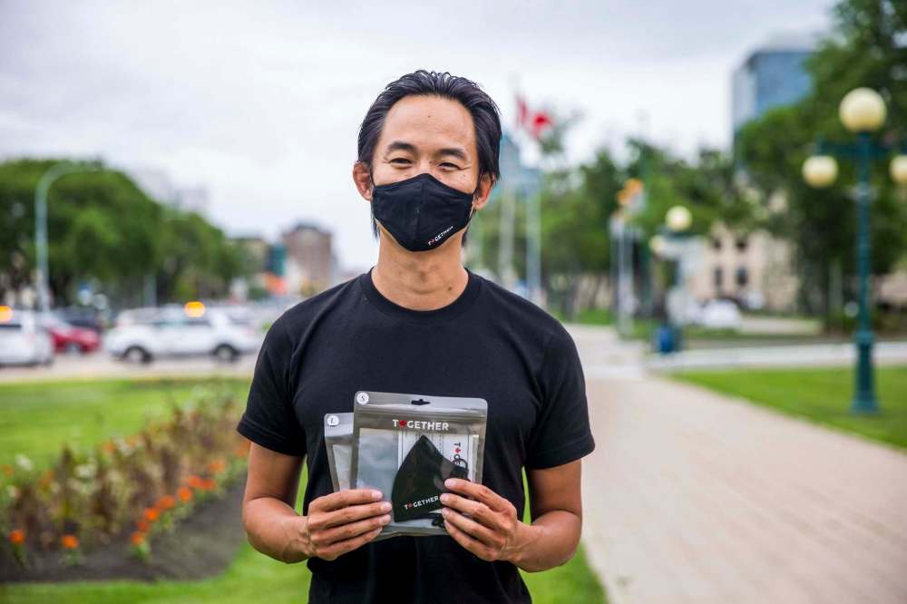MIKAELA MACKENZIE / WINNIPEG FREE PRESS
Together Mask is donating one mask for everyone ordered. So far, they’ve donated 3,000 masks to Winnipeg Harvest, Winnipeg Pet Rescue and retail and service workers throughout the city.