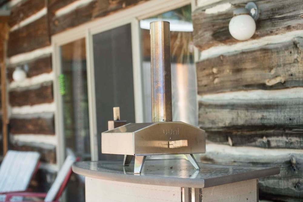 The Frayers’ pizza oven was a quarantine buy that has turned into one of the family’s most beloved items. (Mike Sudoma / Winnipeg Free Press)