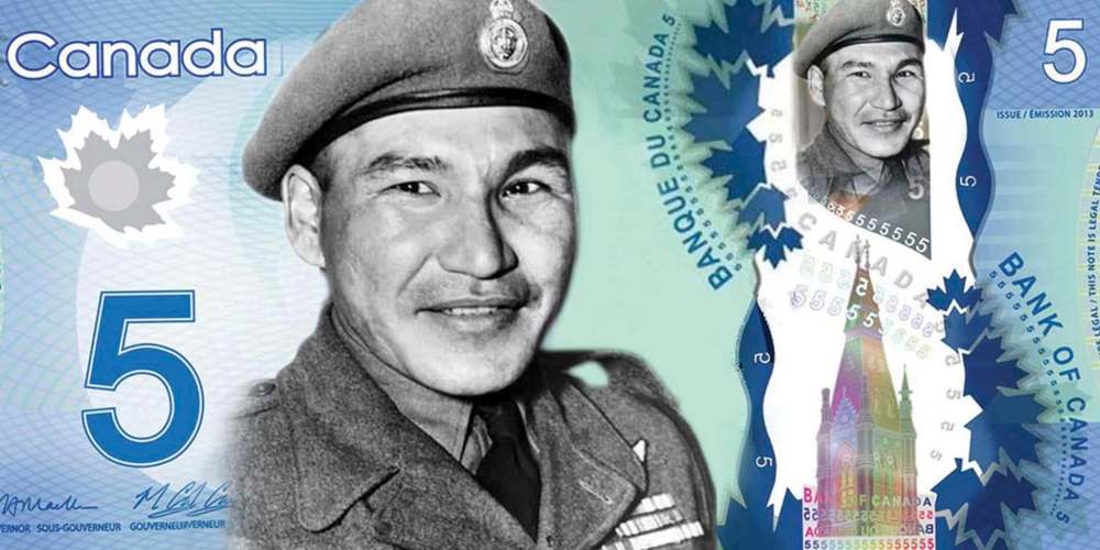 Manitoba Conservative MPs are leading a push to have Sgt. Tommy Prince grace the $5 bill. (Supplied)