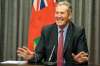 JESSE BOILY / WINNIPEG FREE PRESS 
Premier Brian Pallister spoke with media about his trip to Ontario at the Legislative building on Tuesday.