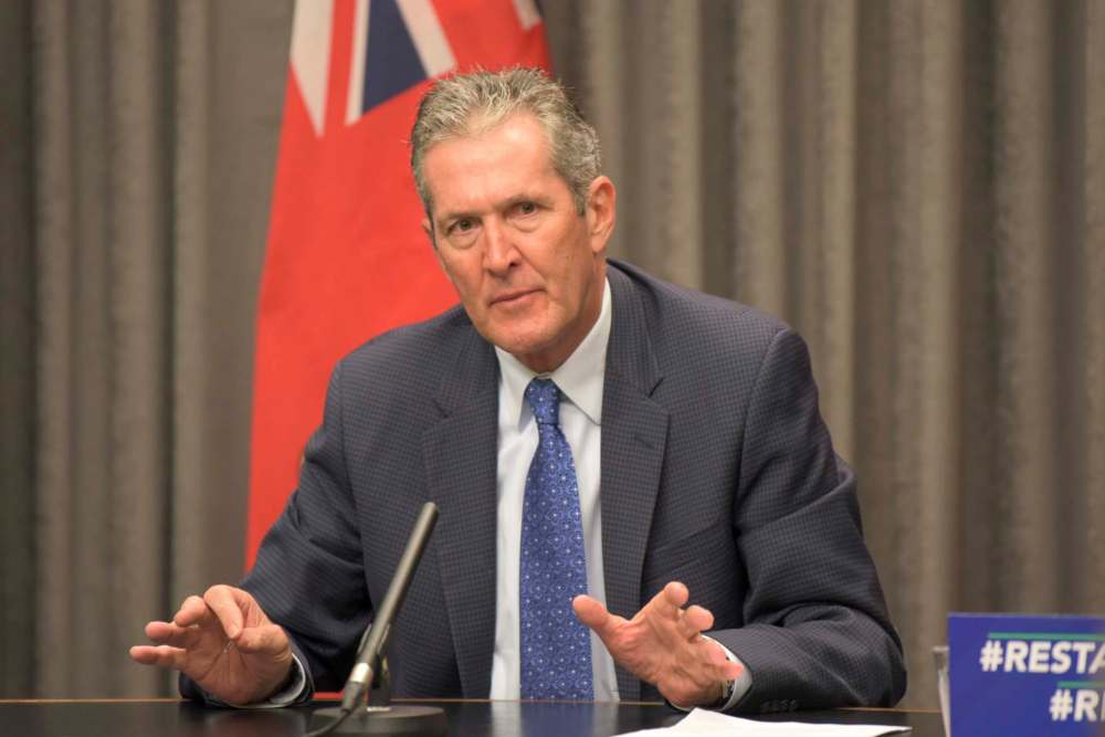 Premier Brian Pallister is warning he might delay implementing sick-leave pay for workers who suspect they have COVID-19 because he won't move the bill ahead of other ones the NDP previously blocked. (Jesse Boily / Winnipeg Free Press files)
