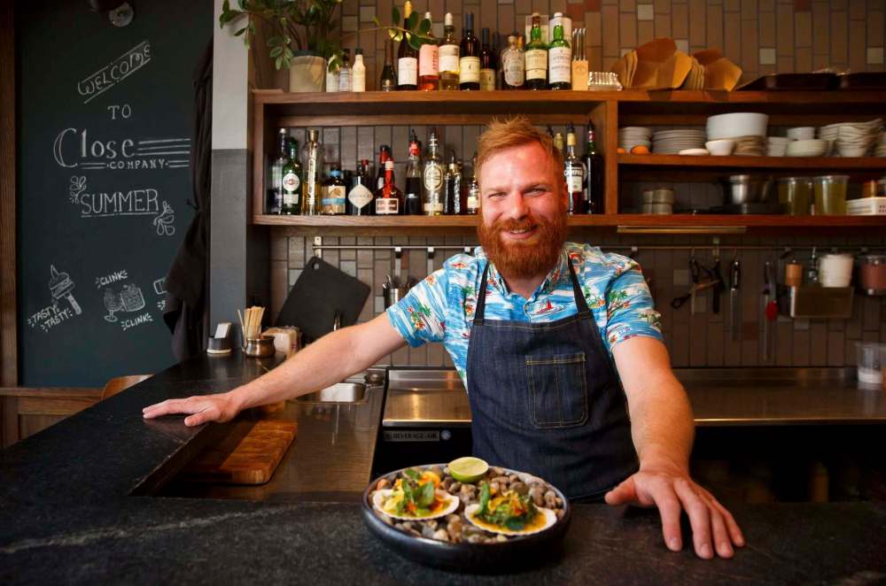 Close Company chef Dustin Pajak has made the Stafford Street restaurant’s small kitchen his own. (Mike Deal / Winnipeg Free Press)