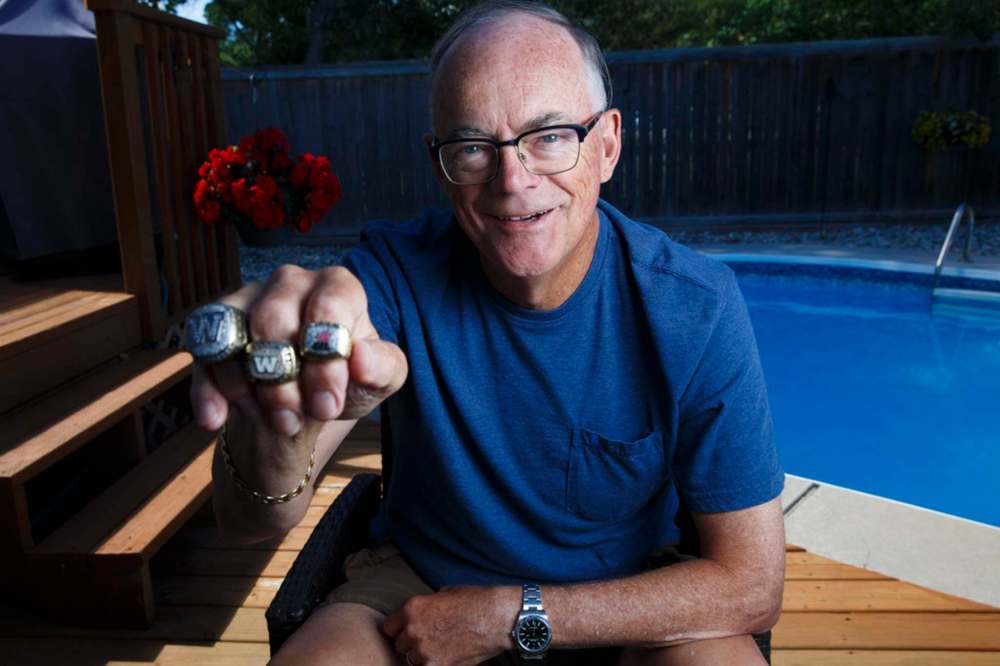 MIKE DEAL / WINNIPEG FREE PRESS
Bob Irving, who just celebrated his 70th birthday, has been calling Bomber games since 1975, two years after he caught on at CJOB as a sports reporter.