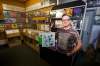 Planet of Sound owner Dave Wright holds the Pixies album Trompe le Monde that has the Henderson Highway store’s namesake song on it. Wright says ‘vinyl is definitely on the upswing and has been for a while.’ (Mike Deal / Winnipeg Free Press)