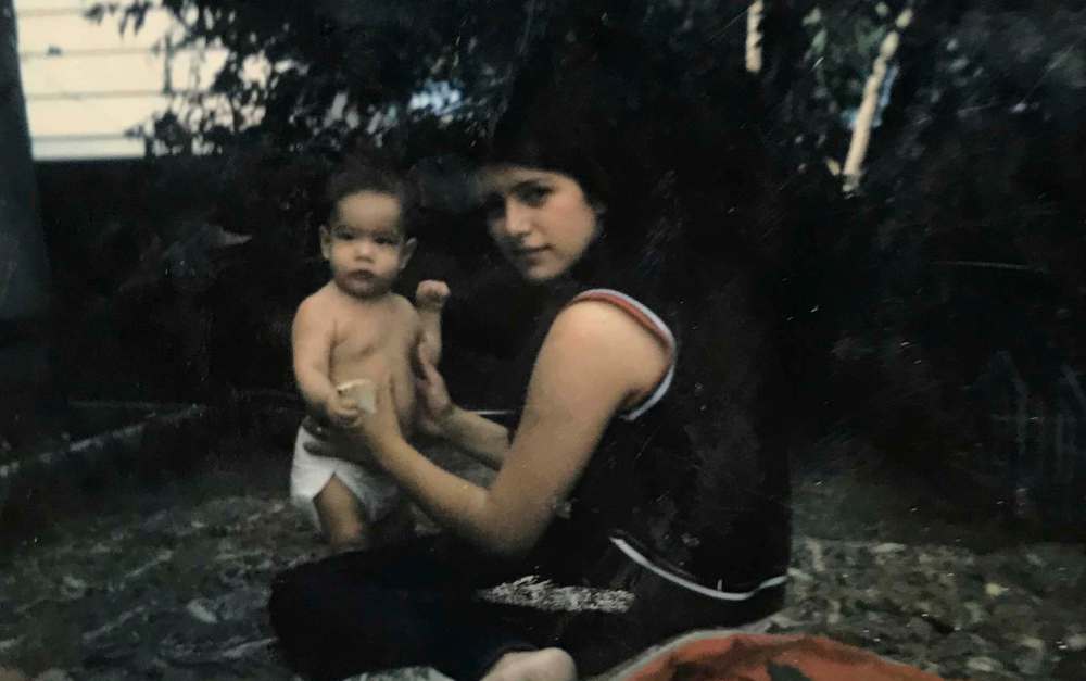 SUPPLIED
Courchene with her son David.