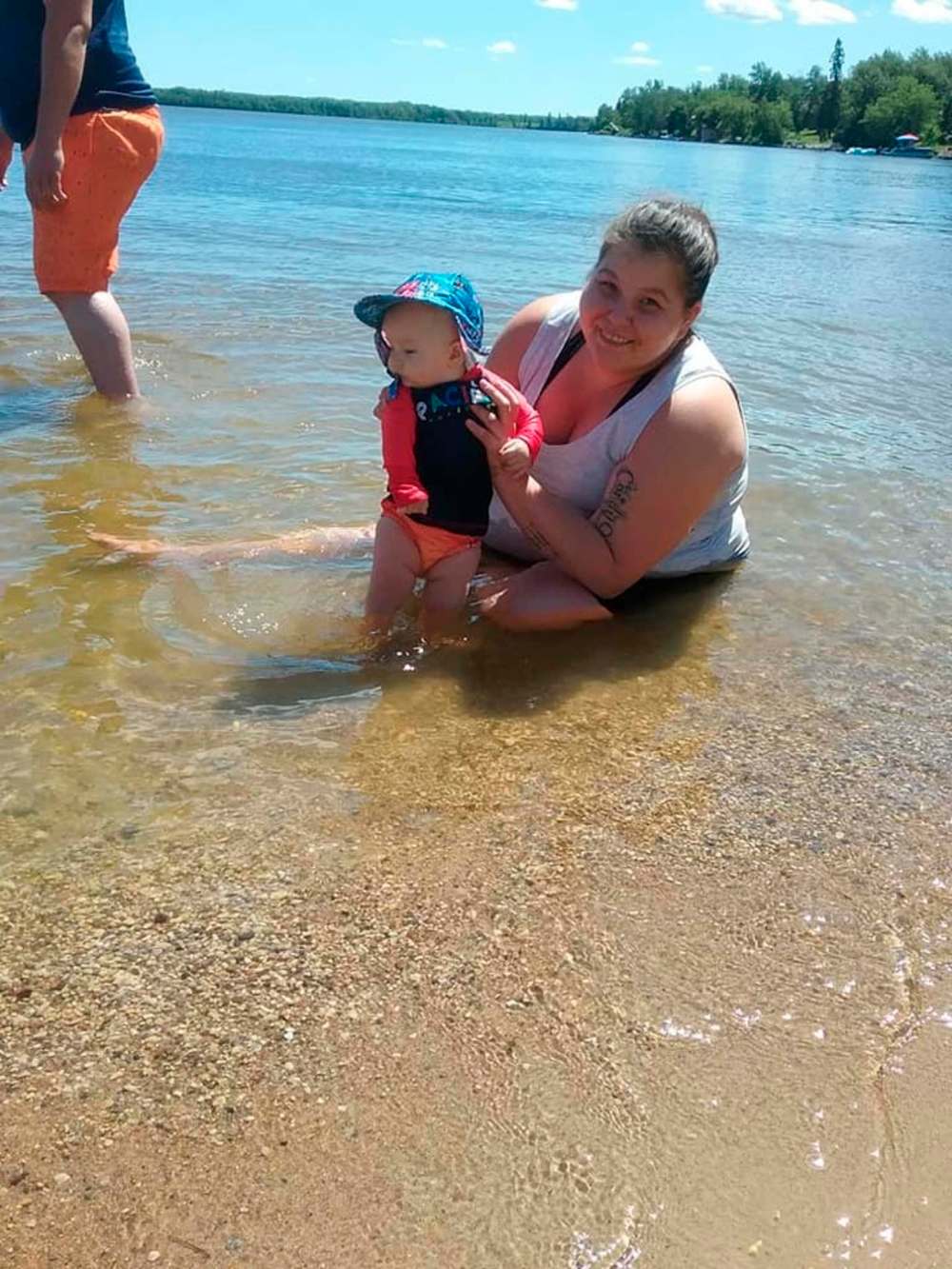 SUPPLIED
Dethmers and her son, A.J., at the beach in July.