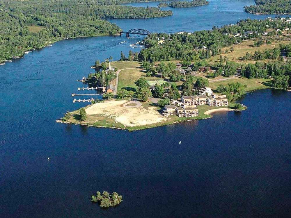 The Minaki site on the Winnipeg River, north of Kenora, Ont., has received approval to be turned into an RV park.(SUBMITTED)
