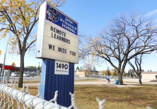 and only, really
RUTH BONNEVILLE / WINNIPEG FREE PRESS
local - John Pritchard sign
Photo of John Pritchard School signage that says 