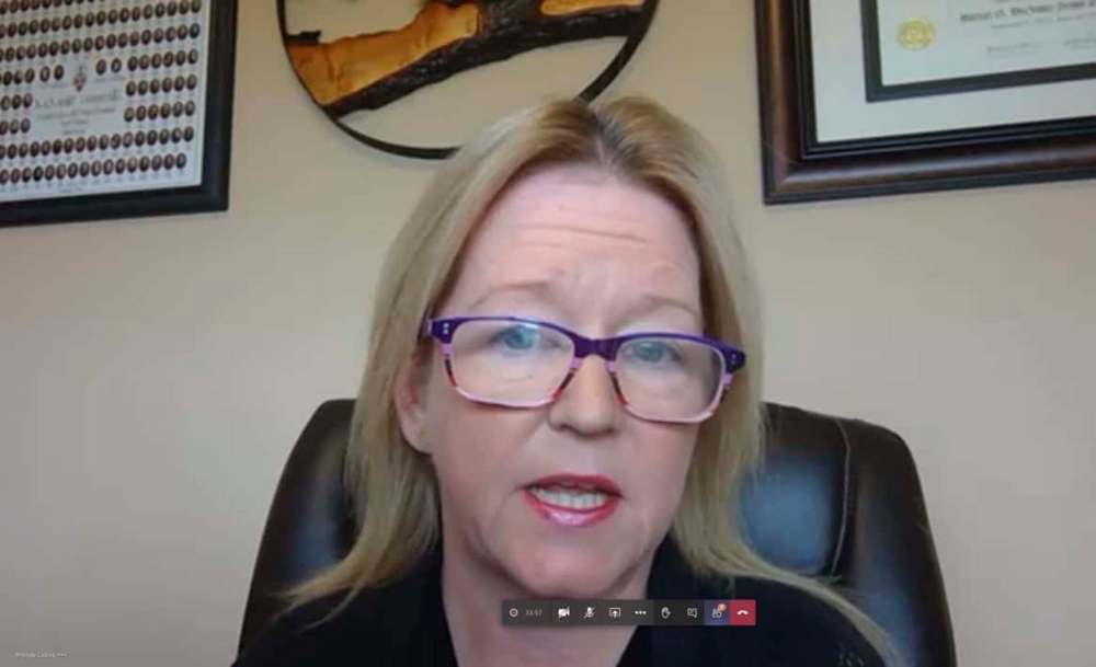 Dr. Rhonda Collins, Chief Medical Officer, Revera - during Microsoft Teams call with media October 26, 2020 regarding the Parkview Place COVID-19 outbreak in Winnipeg