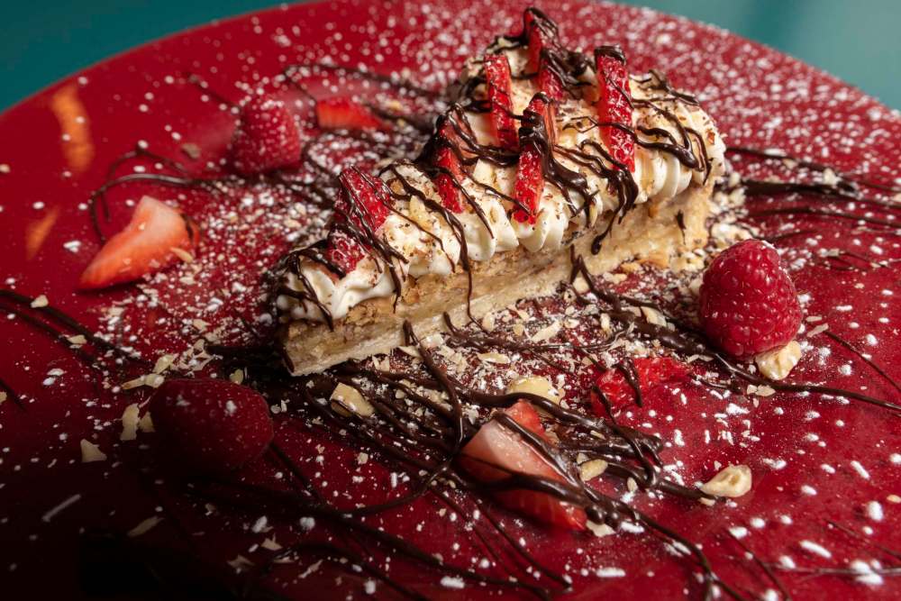 JESSE BOILY / WINNIPEG FREE PRESS
The hazelnut pie at Bistro Dansk.