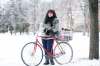 JOHN WOODS / WINNIPEG FREE PRESS
Mia Douchant is a first-time winter cyclist. Her chariot is called Red Lightning.
