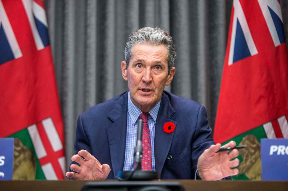 MIKAELA MACKENZIE / WINNIPEG FREE PRESS
Premier Brian Pallister maintains Manitoba’s aid to businesses is “better than anywhere else.”