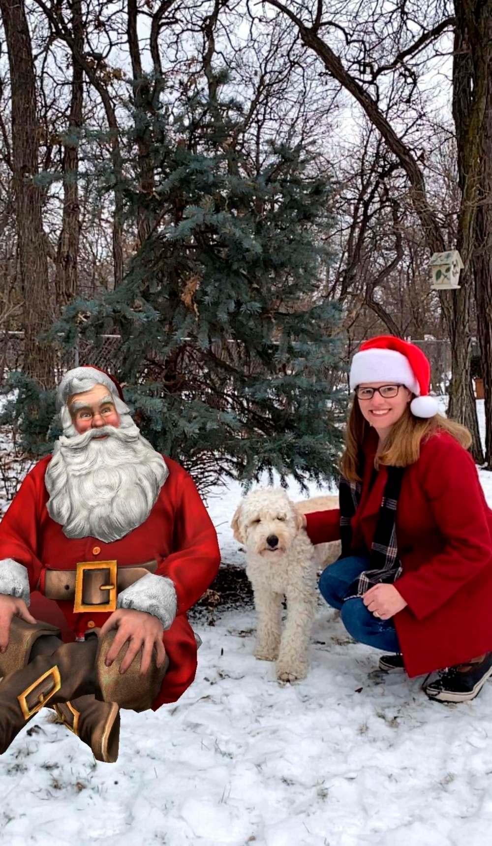 Supplied
Sharon Knutsen’s app, Santa Pics, lets users take pics with Santa despite COVID-19.
