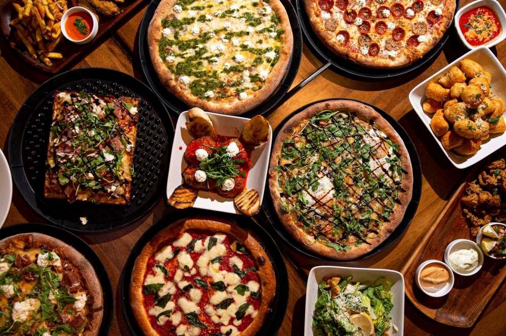 ‘Just a few’ of the items on the Tommy’s Pizzeria menu. Everything is handmade and available for takeout and delivery under the current pandemic code red restrictions. (Mike Sudoma / Winnipeg Free Press)