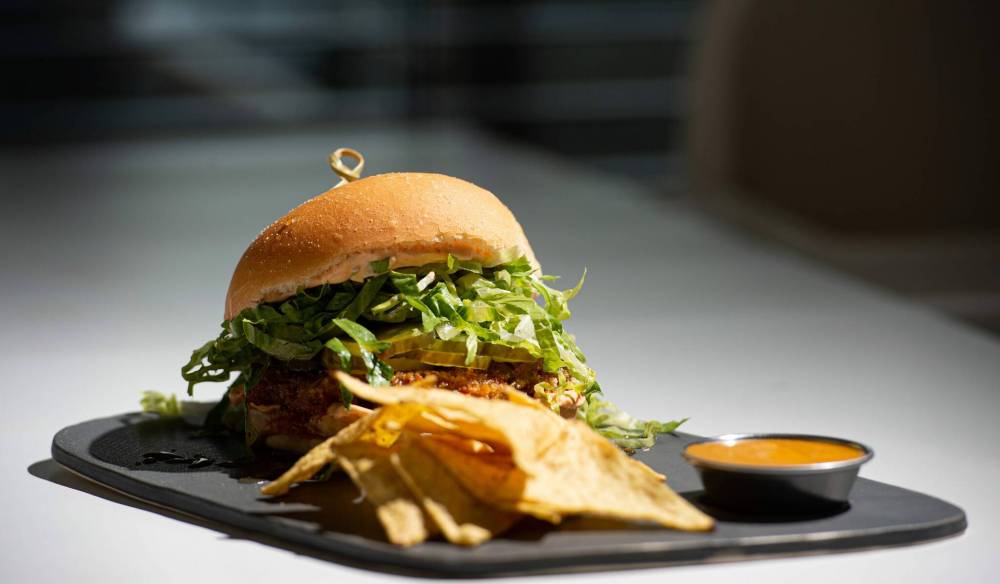 The Hunny Spicy Chicken Burger was Roughage Eatery’s meat-free entry in last year’s Le Burger Week. (Mike Sudoma 
 Winnipeg Free Press files)