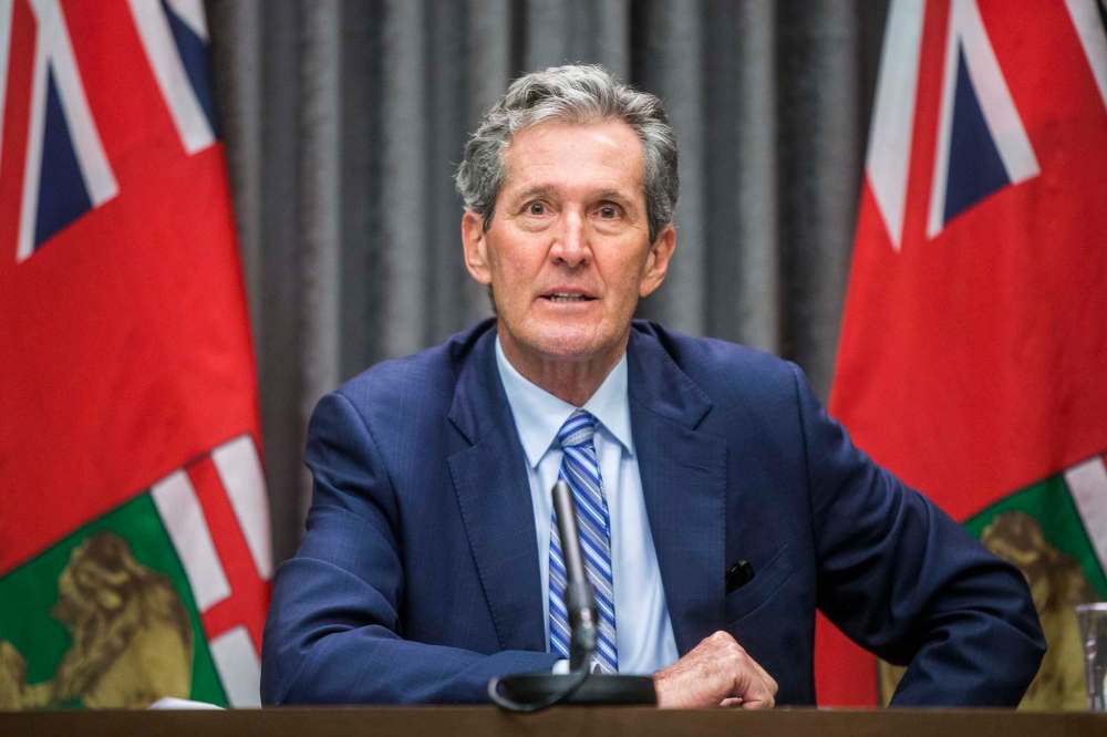 Despite having only adminstered 21 per cent of available COVID-19 vaccinations, Premier Brian Pallister says the limiting factor is how quickly the province gets the vaccine from Ottawa. (Mikaela MacKenzie / Winnipeg Free Press)
