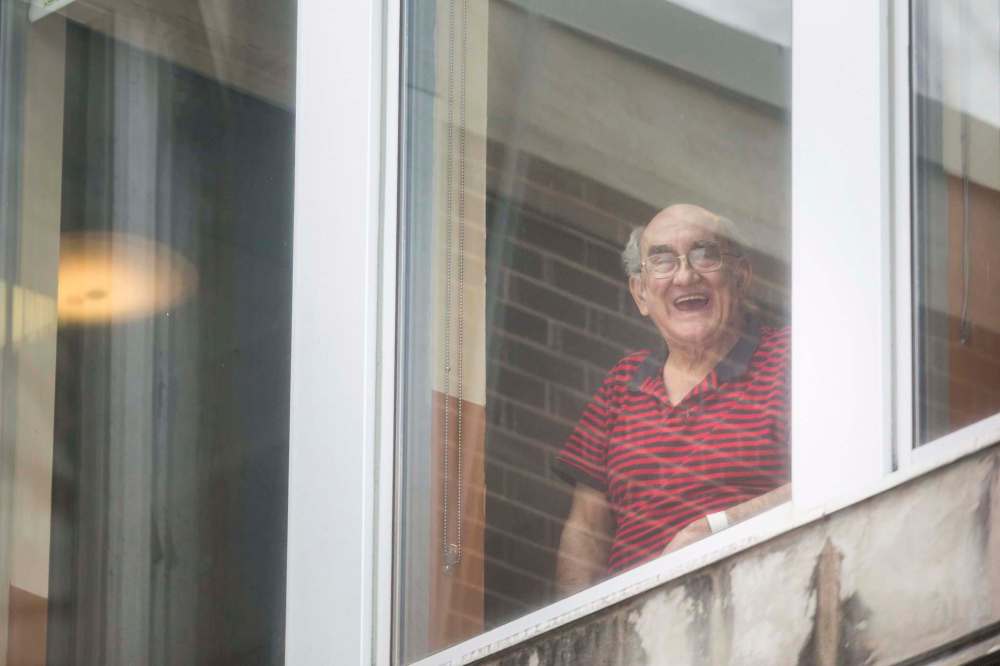 MIKAELA MACKENZIE / WINNIPEG FREE PRESS 
Terry Moon, 69, says he can't wait for everything to get back to normal after weeks of having to stay in his room.