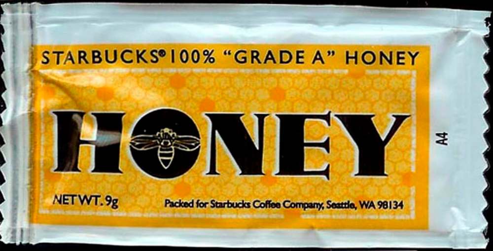 Single-serve Starbucks honey