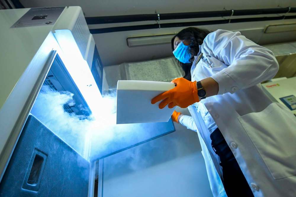 (Zsolt Czegledi/MTI via AP)
Yes, it’s true one of the two available vaccines requires unusual storage at minus-70C, but pharmacies can reportedly accommodate that need.