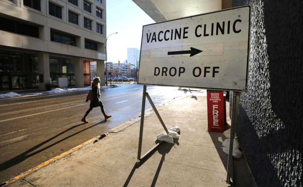 RUTH BONNEVILLE / WINNIPEG FREE PRESS
The Convention Centre in Winnipeg, the location of Manitoba's vaccination