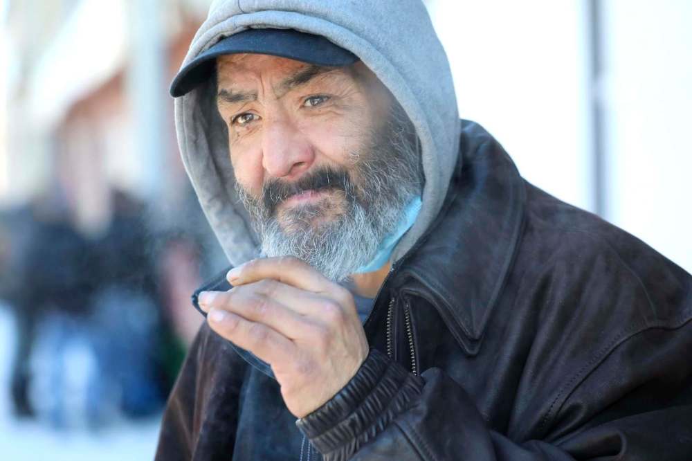 RUTH BONNEVILLE / WINNIPEG FREE PRESS
Sean said the COVID-19 pandemic has made life harder on people like him.