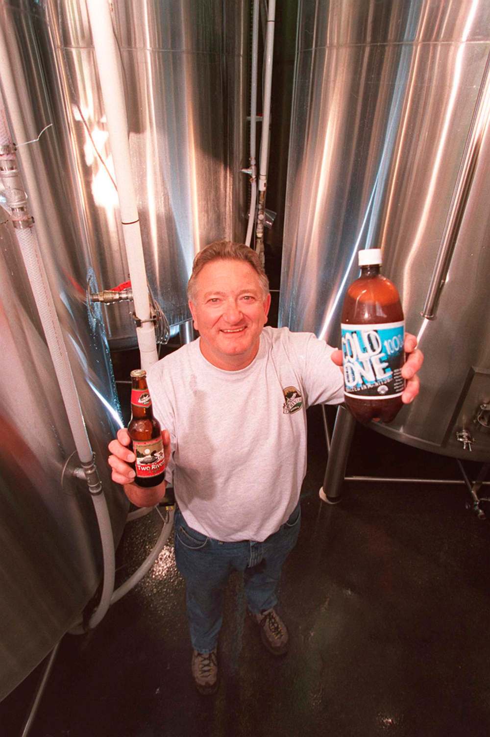 Modern-day brewers, such as Doug Seville, president of Two Rivers Brewing Co., seen in a 2001 photo, have taken locally produced beer to places their predecessors never even dreamed. (Mike Aporius / Winnipeg Free Press filex)