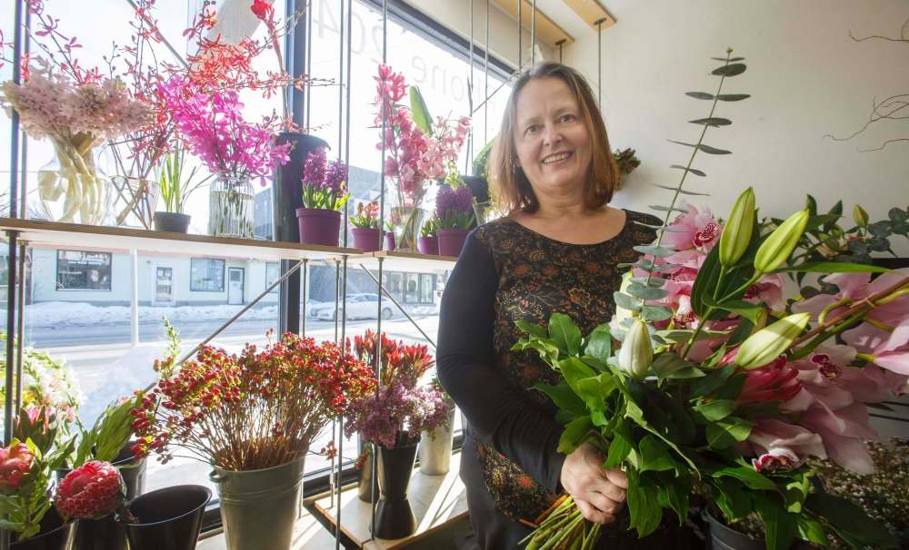 MIKE DEAL / WINNIPEG FREE PRESS
Deb Woloshyn, co-owner of Beyond Flowers on Corydon Avenue, says the shop ran out of roses almost a week before Valentine’s Day.