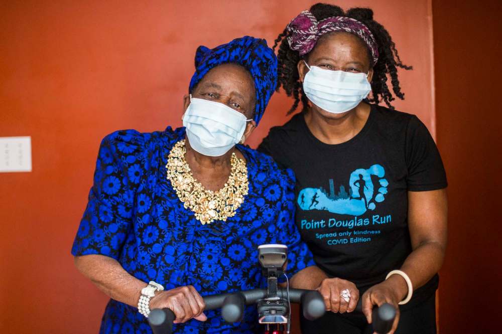 “We only have each other,” Mwaka Kaonga says. “The bonding (with my mom) has been a gift for me. Happy roommate, happy life.” (Mikaela MacKenzie / Winnipeg Free Press)