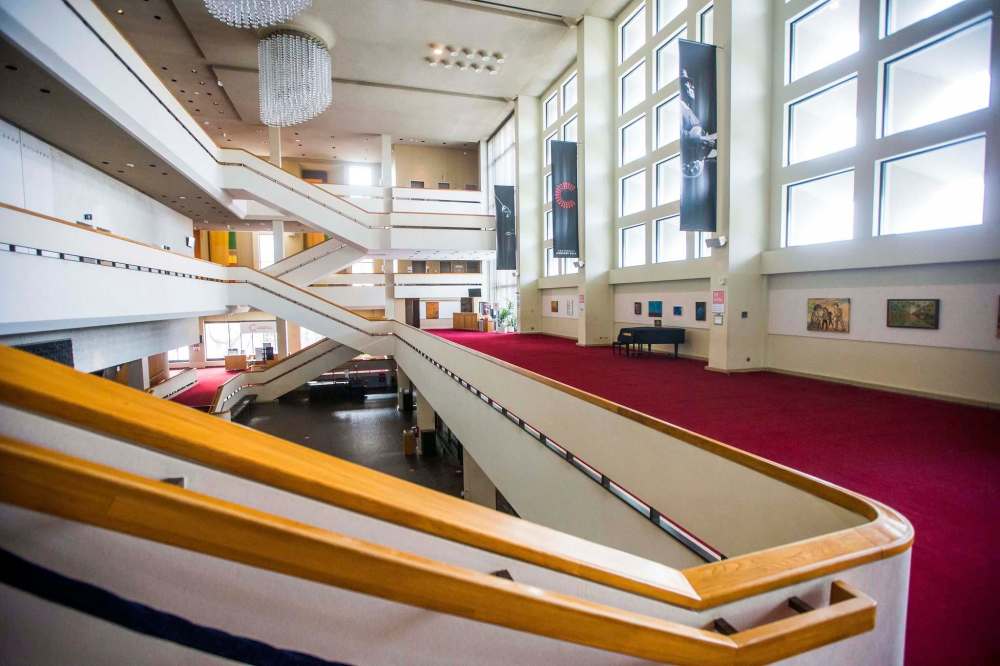 MIKAELA MACKENZIE / WINNIPEG FREE PRESS
The carpet, which will be replaced while the hall is closed, at the Centennial Concert Hall.