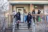 From left: Melissa Von Richter, Anisha Saddler, Melissa Weseen, Bianca Moar, Allison Johnston, and Isabel Daniels: house is named after elder who ‘gave endless love to the community.’ (Mikaela MacKenzie / Winnipeg Free Press)