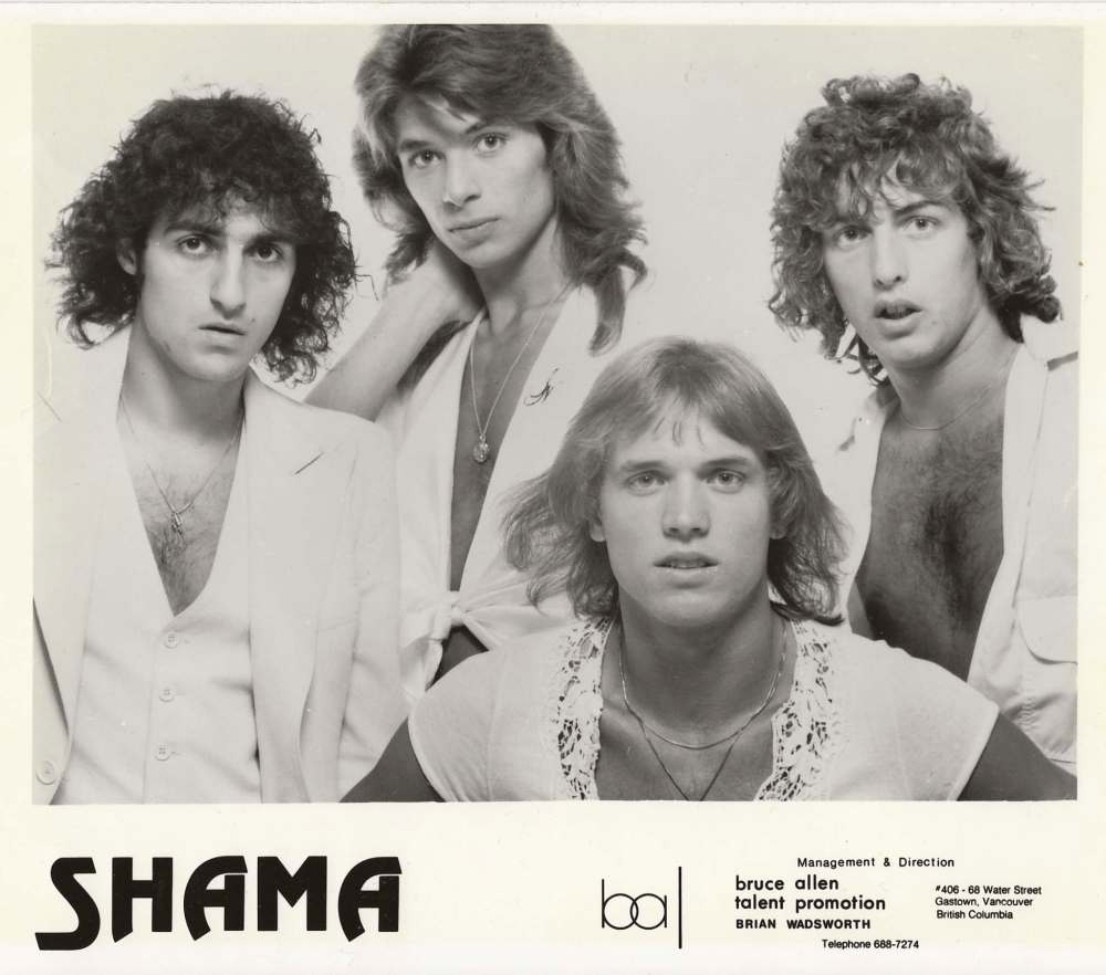 SUPPLIED
Neill (second from left) in the band Shama in 1977.