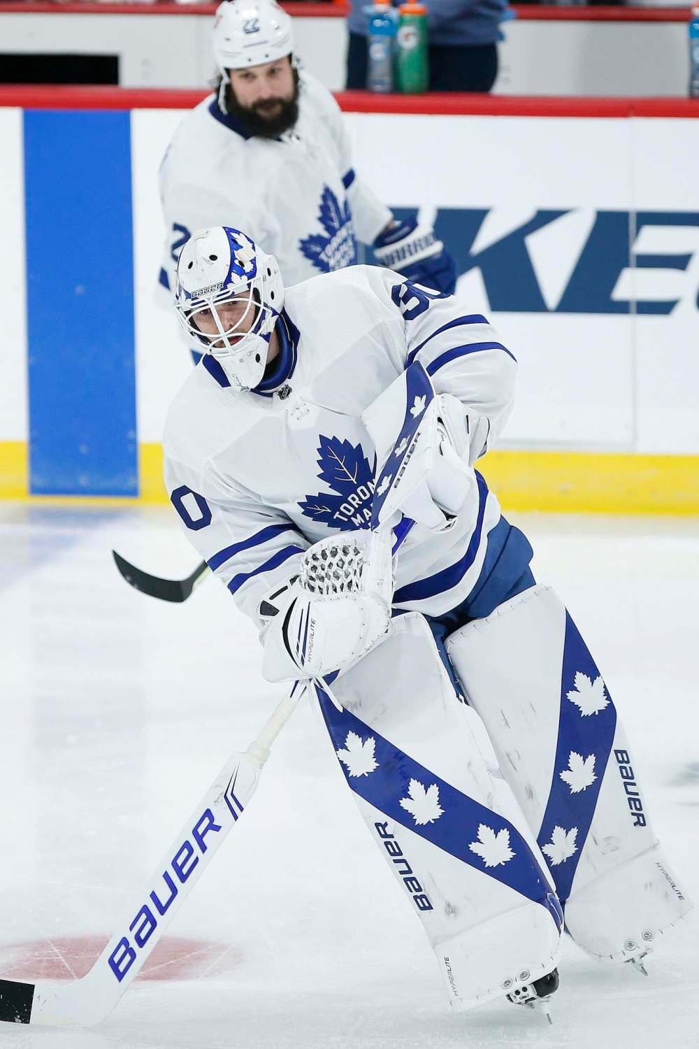 John Woods / The Canadian Press
Michael Hutchinson is now in his second tour with the Toronto Maple Leafs