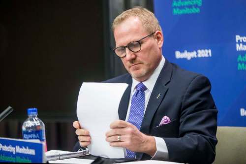MIKAELA MACKENZIE / WINNIPEG FREE PRESS
&ldquo;We think it&rsquo;s important to provide direct tax support and relief for Manitobans, particularly during this tough and challenging time economically,&rdquo; Finance Minister Scott Fielding said.
