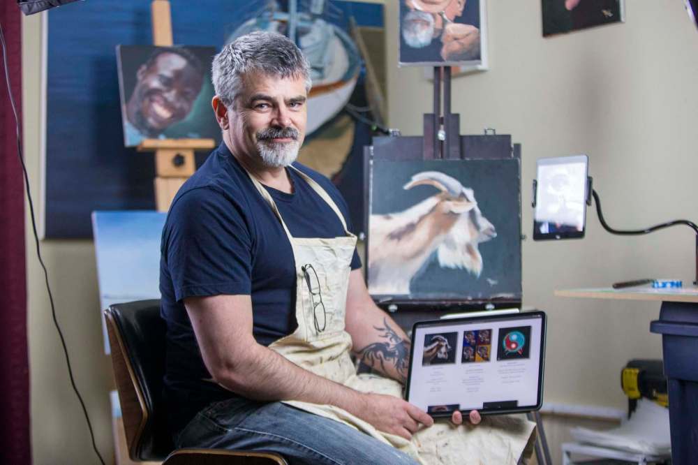 MIKAELA MACKENZIE / WINNIPEG FREE PRESS
JD Hawk is a local artist who has dipped his toe in the water of the burgeoning NFT art space.