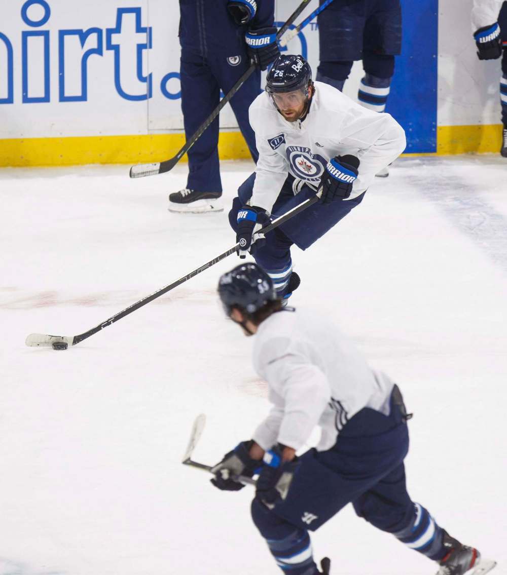 MIKE DEAL / WINNIPEG FREE PRESS
Wheeler's return has had a domino effect on the lineup.