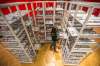photos by MIKAELA MACKENZIE / WINNIPEG FREE PRESS
Project manager Anja Studer takes a look at Aida Sehovic’s STO TE NEMA (Why Are You Not Here), an installation made in response to the Srebrenica genocide in Bosnia and Herzegovina.