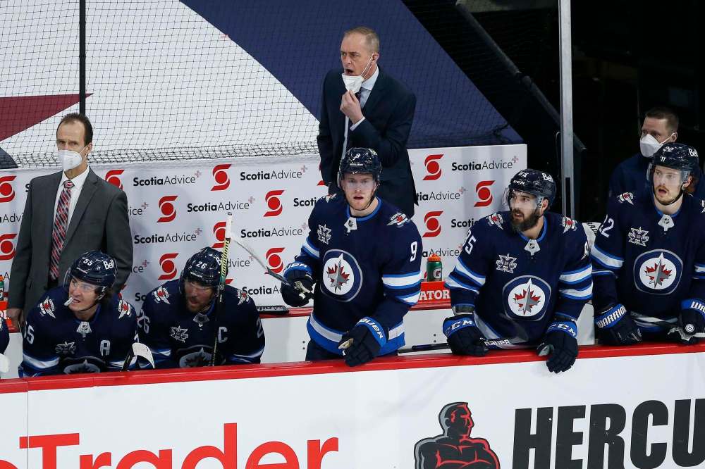 John Woods / The Canadian Press
Now in his eighth season in Winnipeg, every team but current Stanley Cup champion Tampa Bay have made at least one switch since Maurice took over for Claude Noel in January 2014.