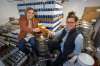 MIKE DEAL / WINNIPEG FREE PRESS
Good Neighbour Brewing co-owners Amber Sarraillon (left) and Morgan Wielgosz, who is also the brewmaster, say the philosophy behind their new brewery is to focus on community and connection.