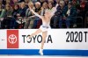 FILE - In this Jan. 24, 2020, file photo, Mariah Bell performs her senior women's free skate program at the U.S. Figure Skating Championships, Friday, Jan. 24, 2020, in Greensboro, N.C. When U.S. skaters and a few foreigners training in this country kick off the season at Skate America this weekend, it could be a rare opportunity to display their wares. So they will relish the chance to get on the ice for competition, knowing that two Grand Prix series events and the Grand Prix Final have been canceled due to the coronavirus pandemic, and prospects of national and word championships being held are uncertain.(AP Photo/Lynn Hey, File)
