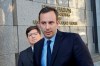 FILE - This Sept. 24, 2019 photo shows former Google engineer Anthony Levandowski, right, in front of his attorney, Miles Ehrlich, outside of a federal courthouse in San Francisco. President Donald Trump has pardoned Levandowski, who plead guilty to stealing trade secrets before joining Uber’s effort to build robotic vehicles for its ride-hailing service. Levandowski was among the more than 140 people included in a flurry of clemency action in the final hours of Trump’s White House term. (AP Photo/Michael Liedtke)