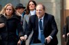 FILE - In this Feb. 21, 2020, file photo, Harvey Weinstein leaves the courthouse during jury deliberations in his rape trial in New York. With Weinstein facing sentencing this week, his lawyers argued Monday, March 9, that the disgraced movie mogul deserves mercy in his New York City rape case because he's already suffered a 